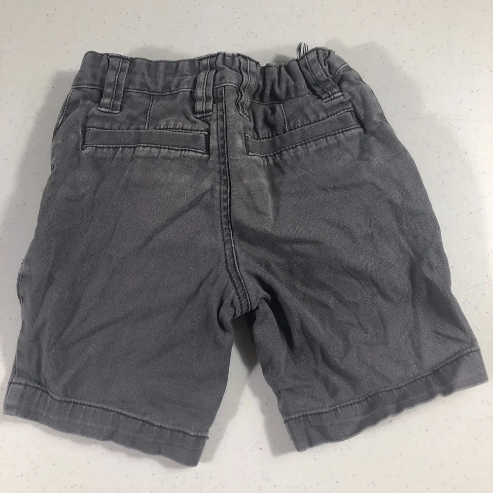 Wonder Nation 97% Cotton Boys Size 5T Gray Shorts Adjustable Waist Summer Beach - Picture 2 of 6